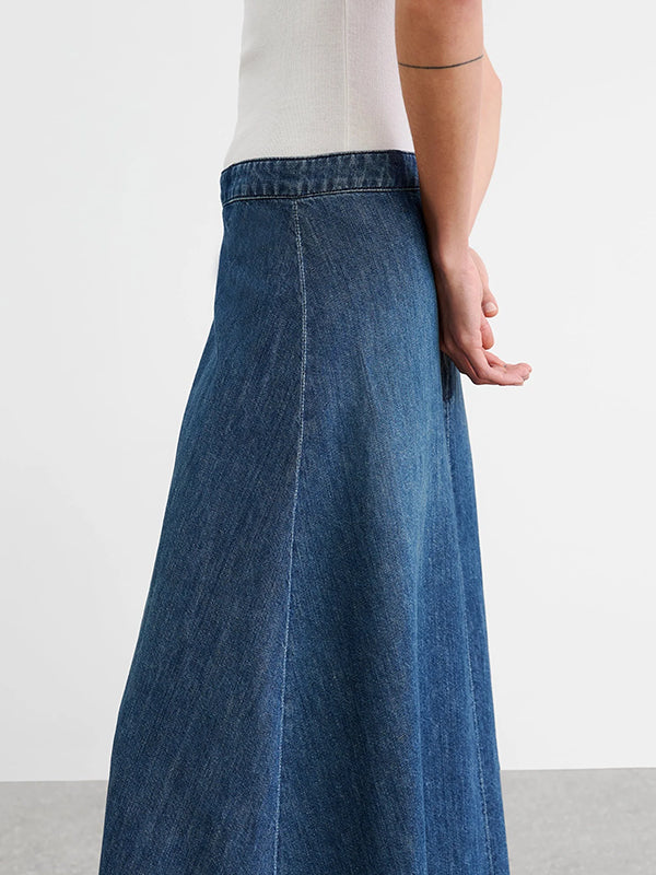 Nili Lotan | Astrid Denim Skirt in Classic Wash