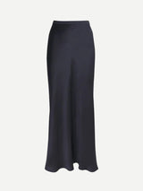 Anine Bing | Bar Silk Maxi Skirt in Night Navy