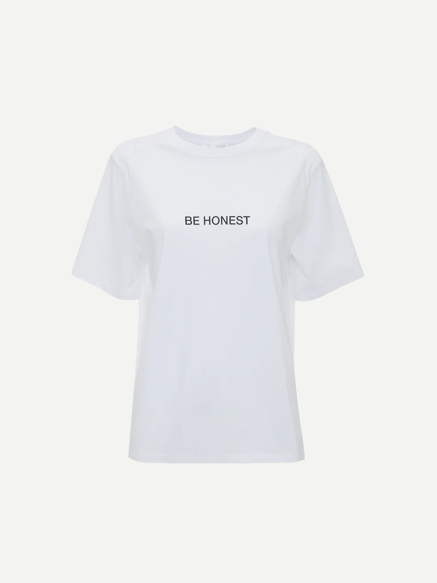 Victoria Beckham | Slogan Tee Be Honest in White