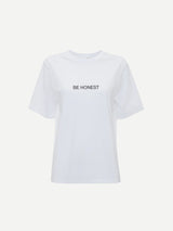 Victoria Beckham | Slogan Tee Be Honest in White