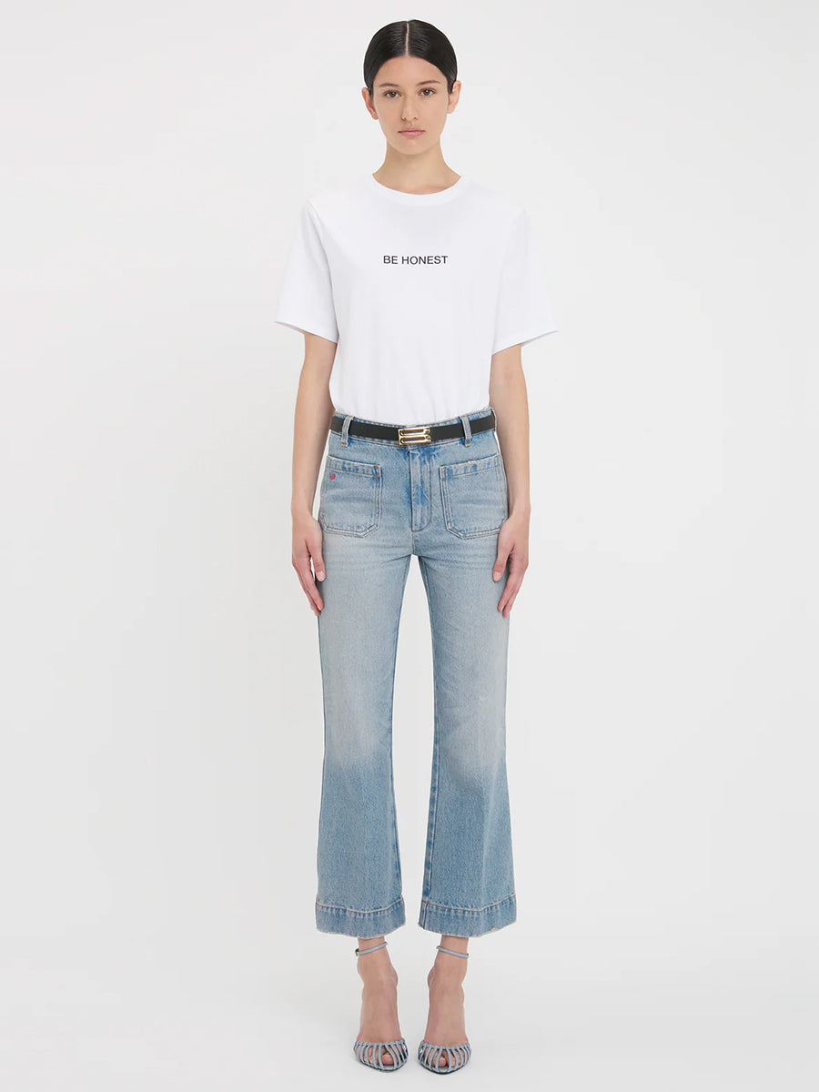 Victoria Beckham | Slogan Tee Be Honest in White