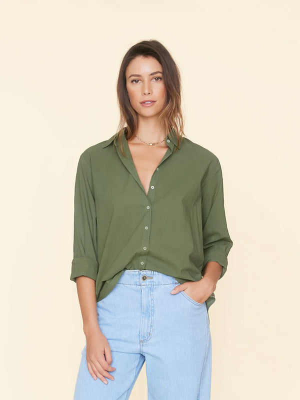 XIRENA | Beau Shirt in Green Army