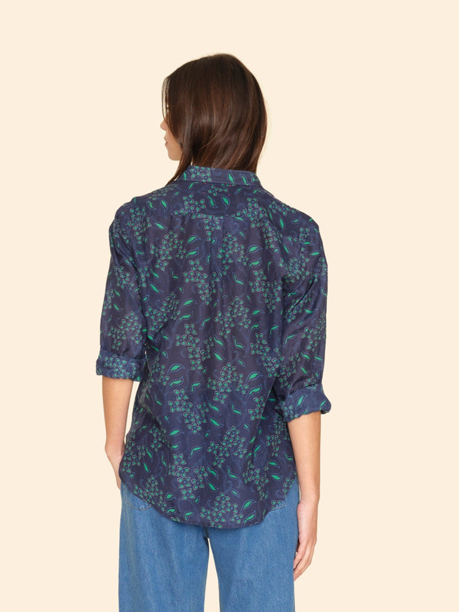 Xirena | Beau Shirt in Navy Green