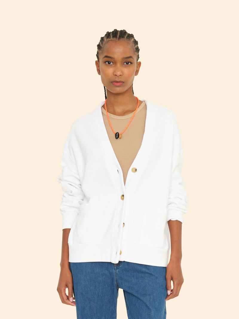 Benny Cardigan in White