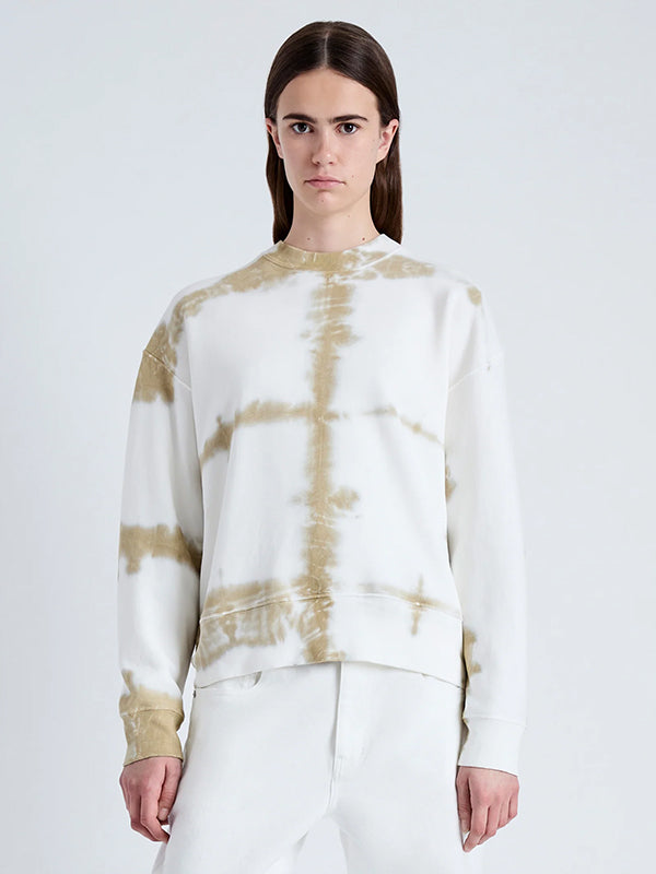 PROENZA SCHOULER WHITE Label | Blake Sweatshirt in White/Khaki