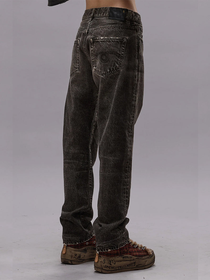 Boyfriend Jean in Mud Grey