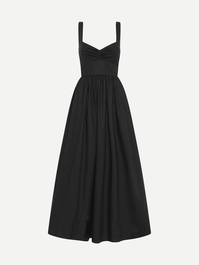 Matteau | Bralette Midi Dress in Black