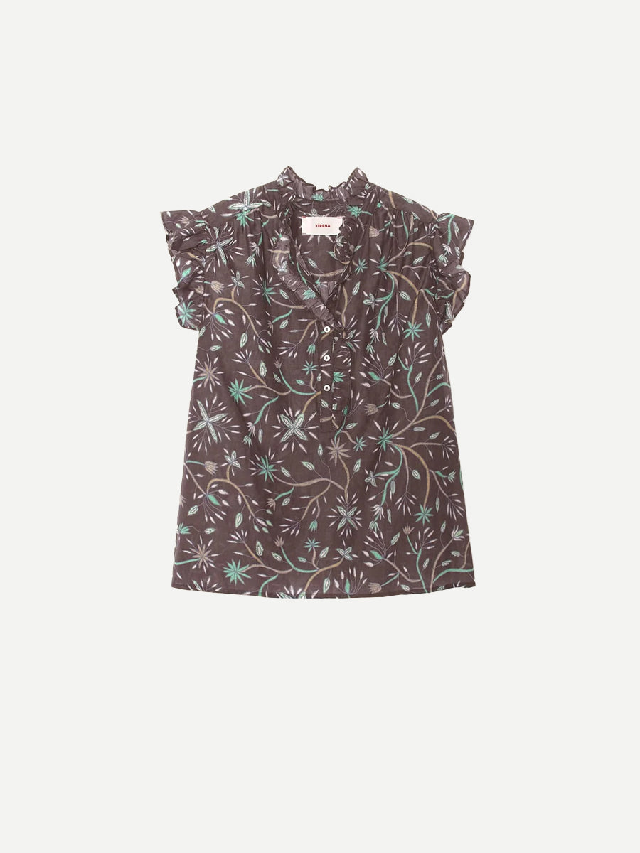 Brenna Top in Graphite Mint