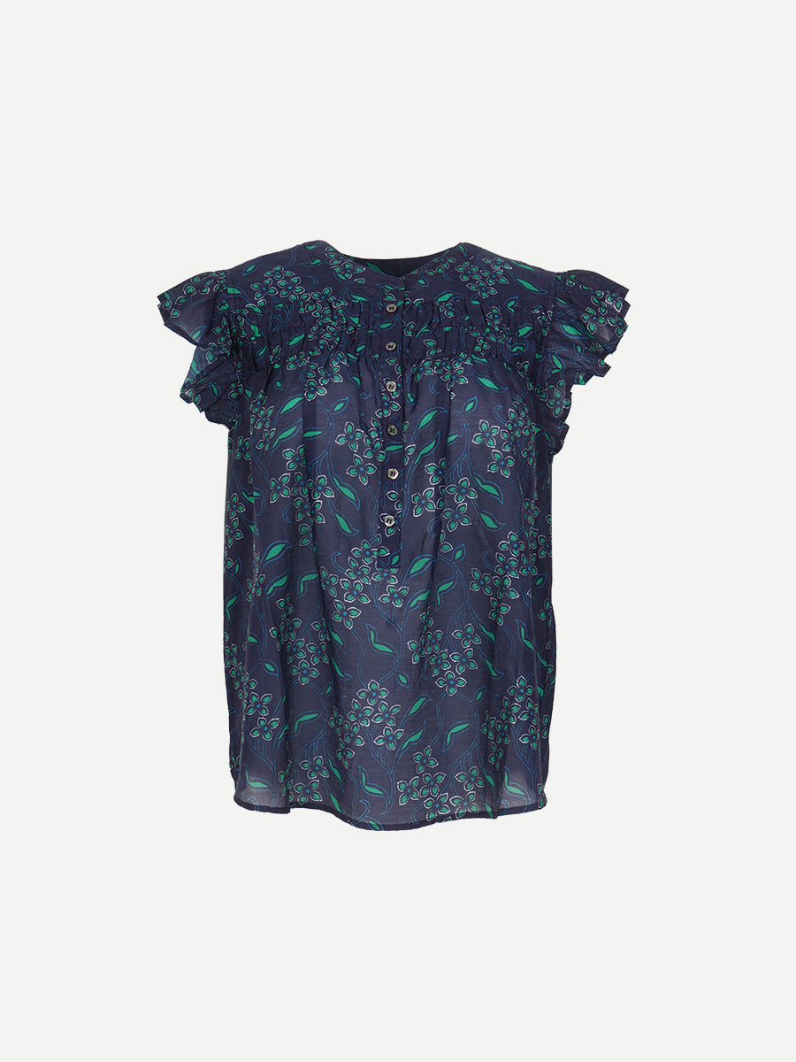 Xirena | Bria Top in Navy Green