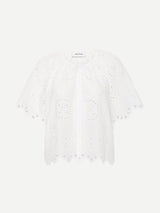 Matteau | Broderie Blouse in White