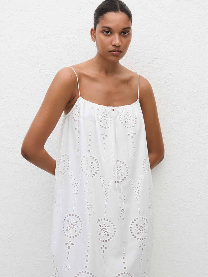 Matteau | Broderie Cami Midi Dress