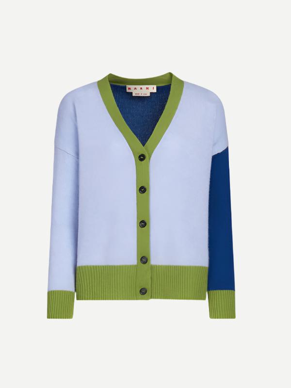 Marni | Cashmere Cardigan in illusion Blue