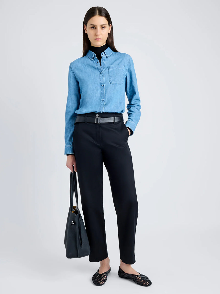 Proenza Schouler | Cait Twill Pant in Black