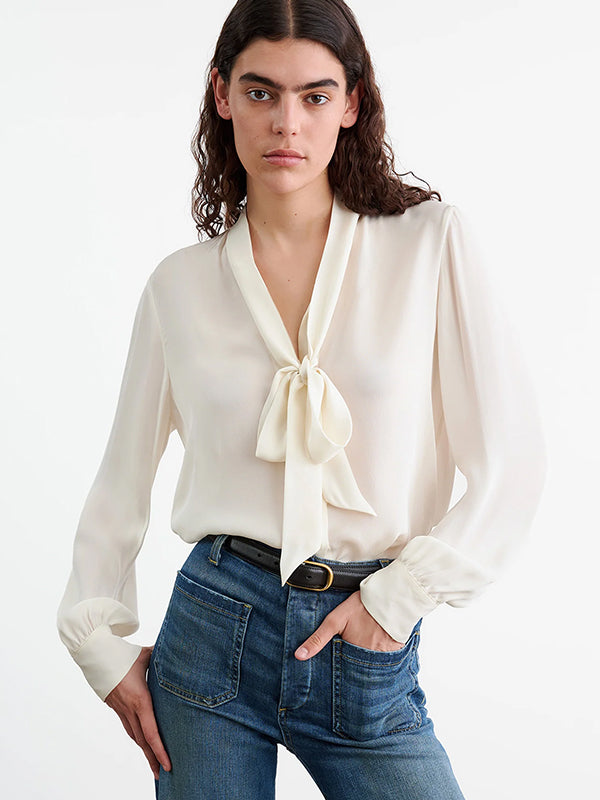 Nili Lotan | Carina Top in Ivory