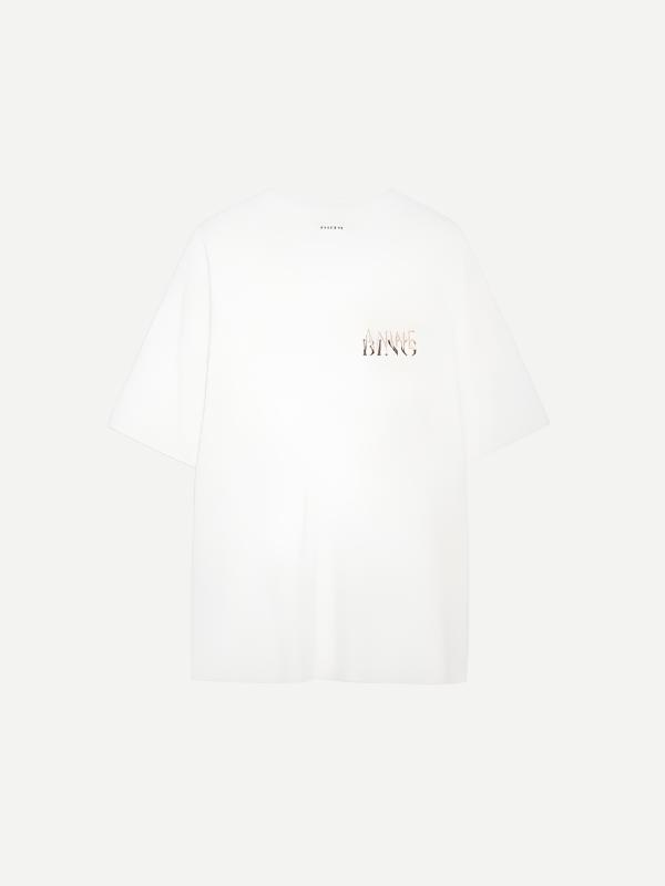 Anine Bing | Cason Tee Graffiti in Ivory