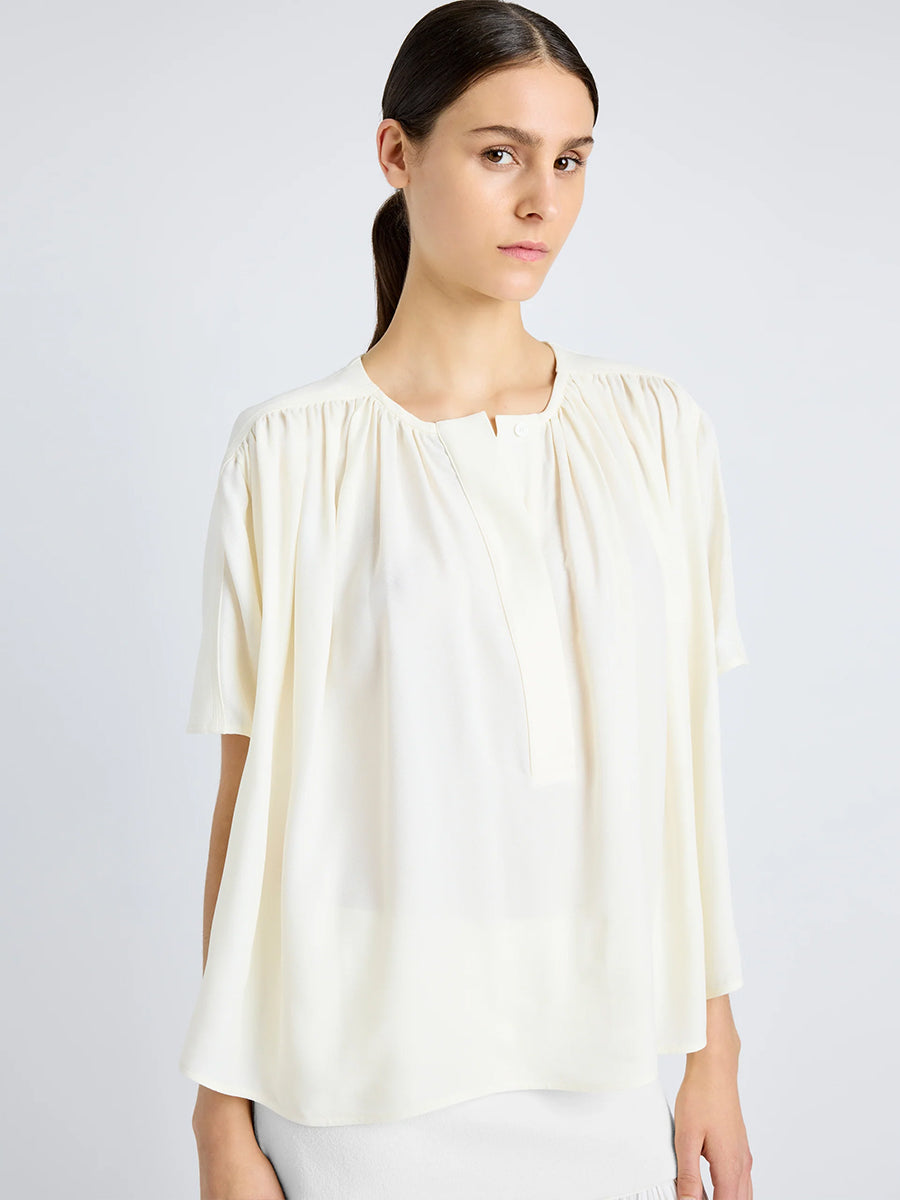 Proenza Schouler | Claire Georgette Top in Cream