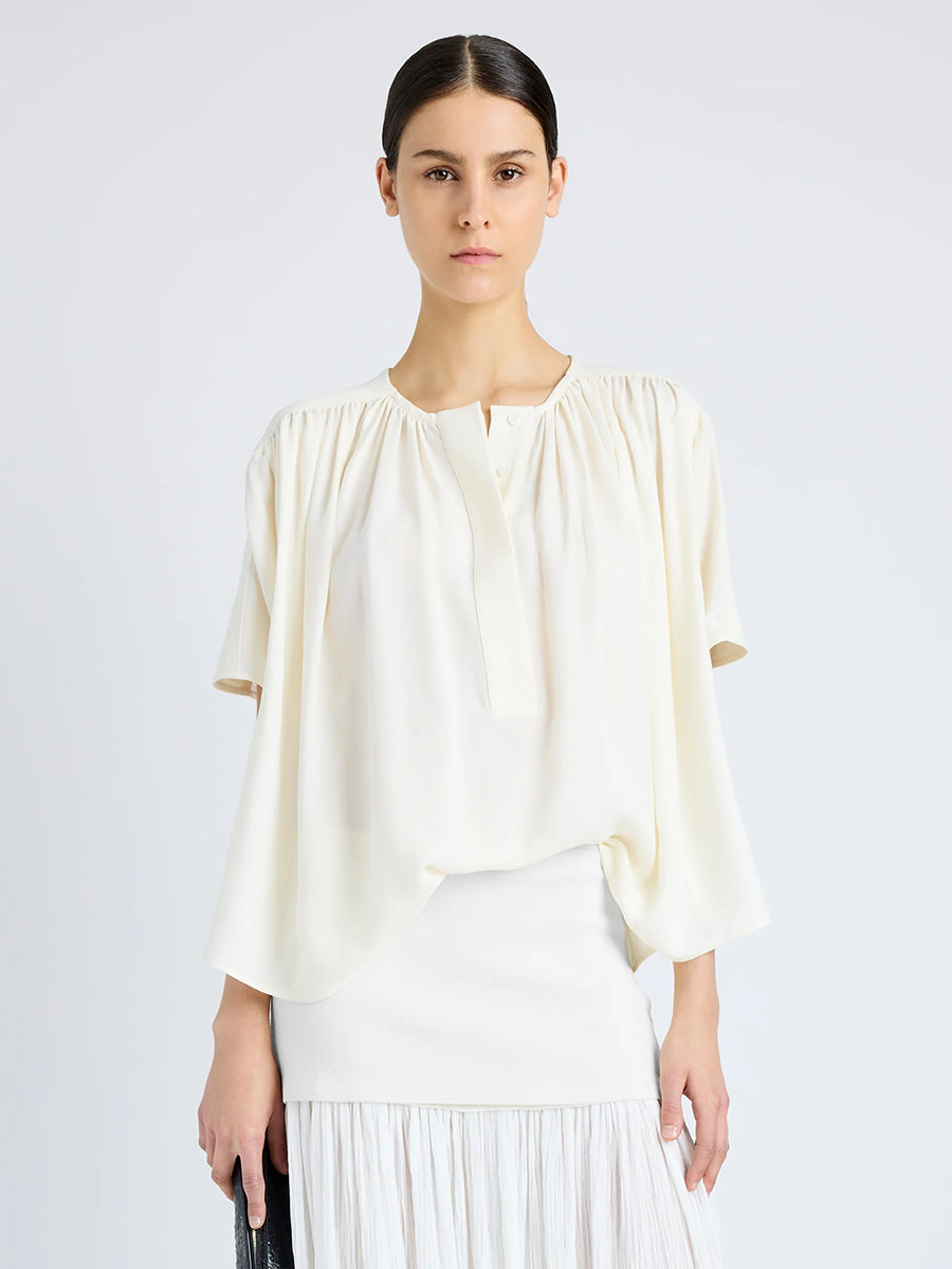 Proenza Schouler | Claire Georgette Top in Cream