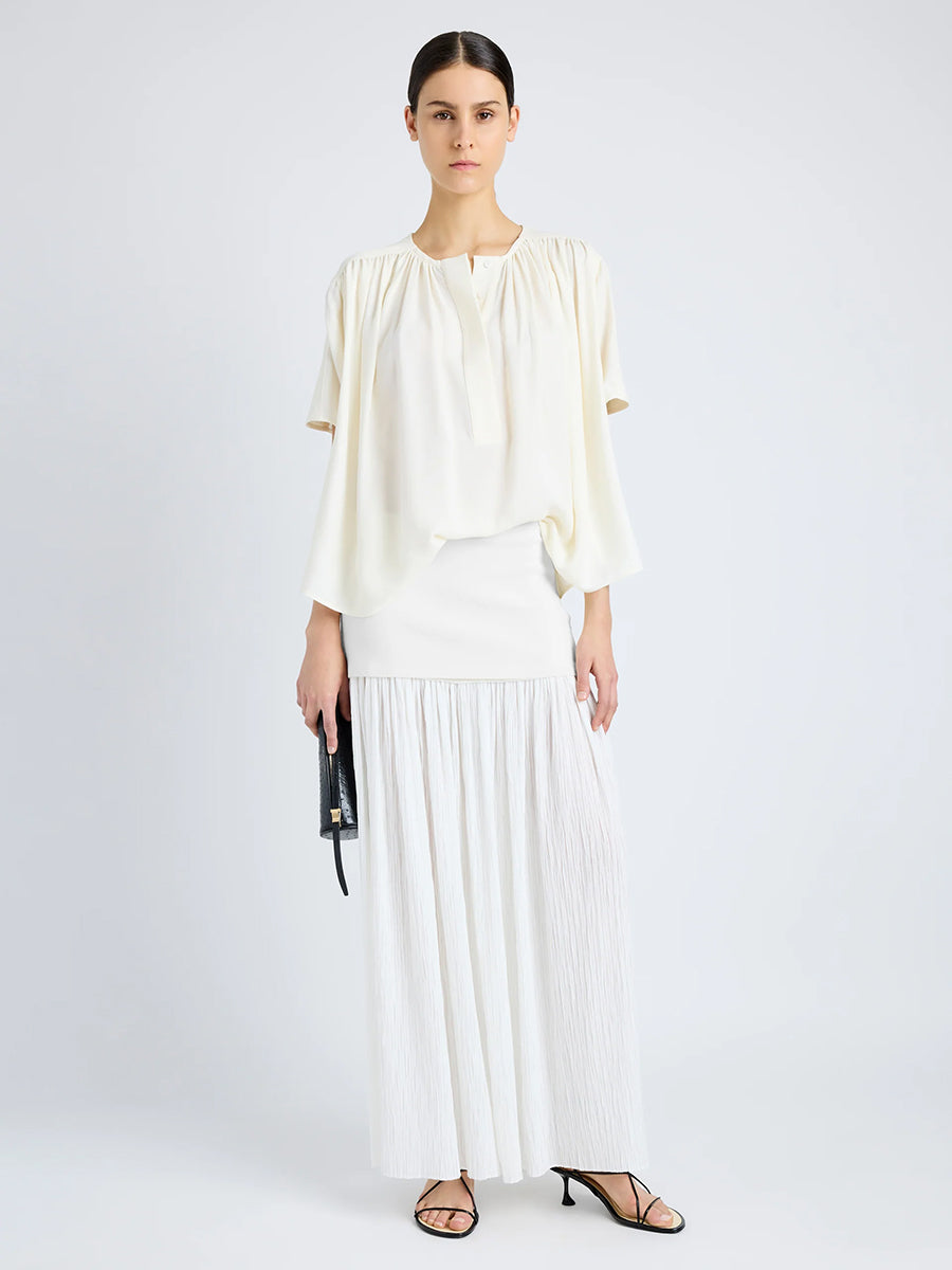 Proenza Schouler | Claire Georgette Top in Cream