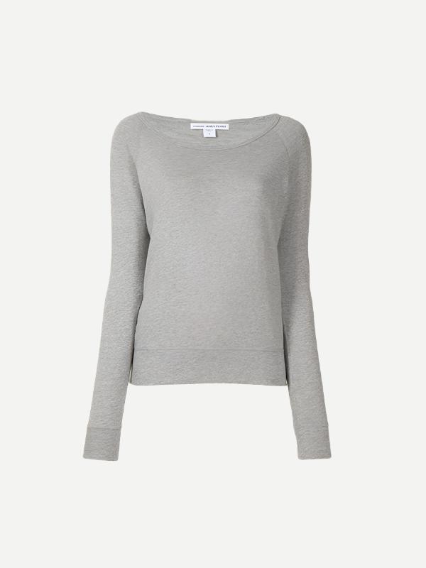 JAMES PERSE | Classic Raglan Sweatshirt in Heather Grey