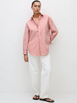 Matteau | Classic Stripe Shirt in Rose Stripe