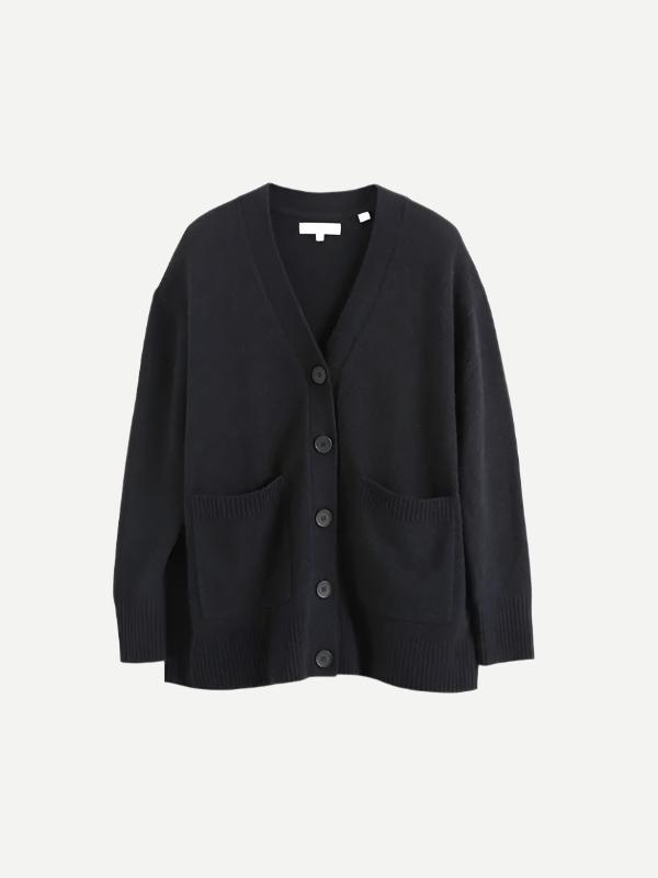 Chinti and Parker Comfort Cardigan in Black