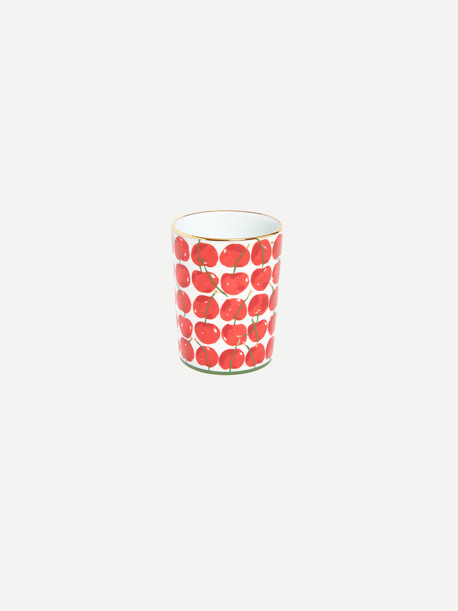 La DoubleJ | Decorative Cup in Cherries Avorio