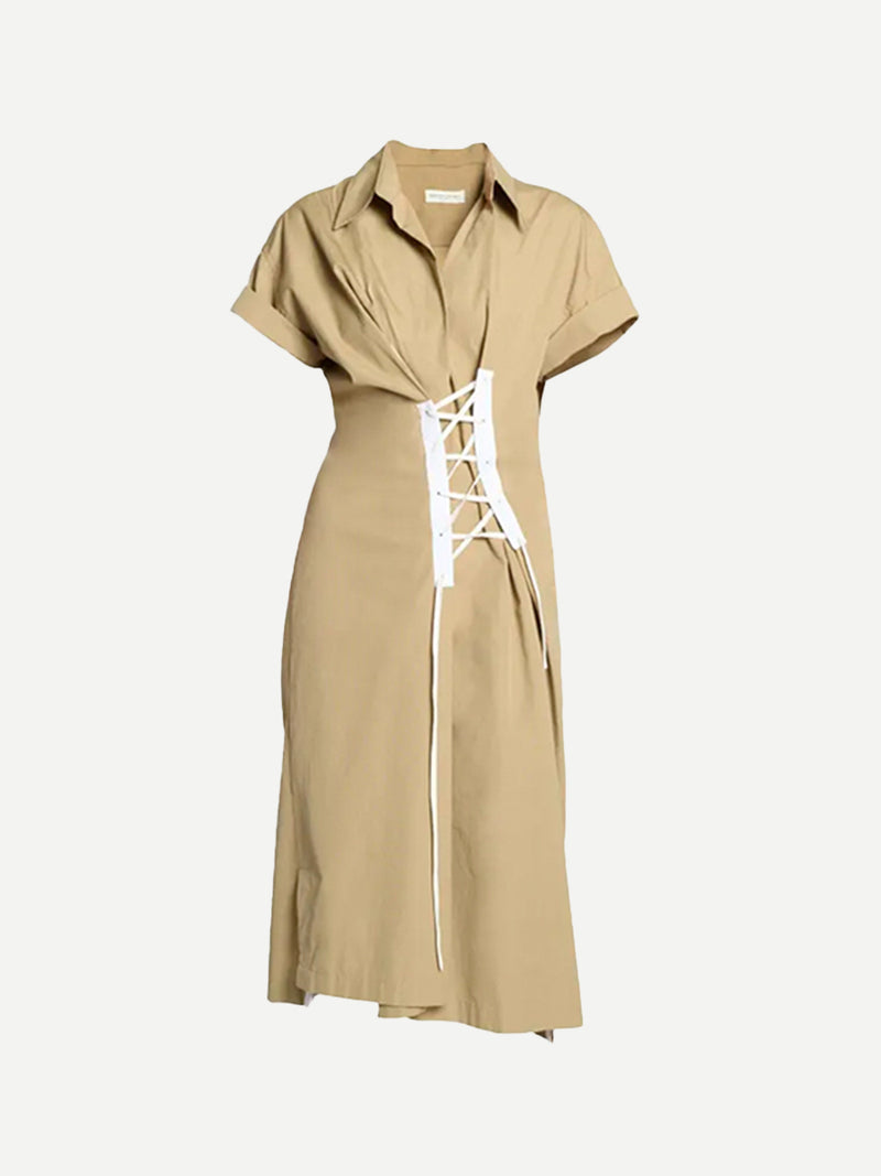 Delick Dress in Beige