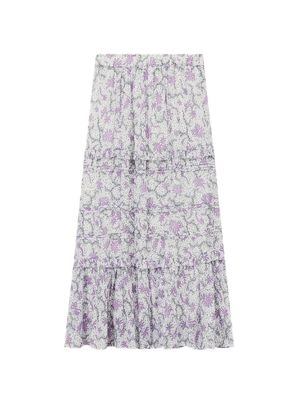 Isabel Marant Etoile | Diya Skirt in Ecru/Lilac
