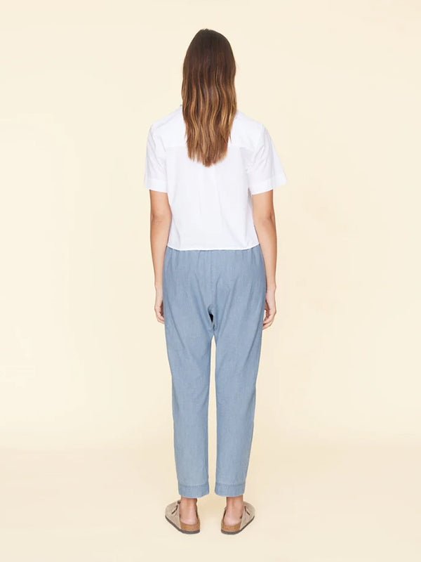 XIRENA | Draper Pant in Dusty Blue