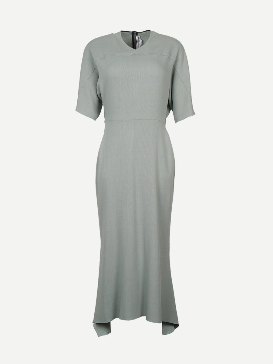 Victoria Beckham | Drop Sleeve Midi Dress in Wasabi