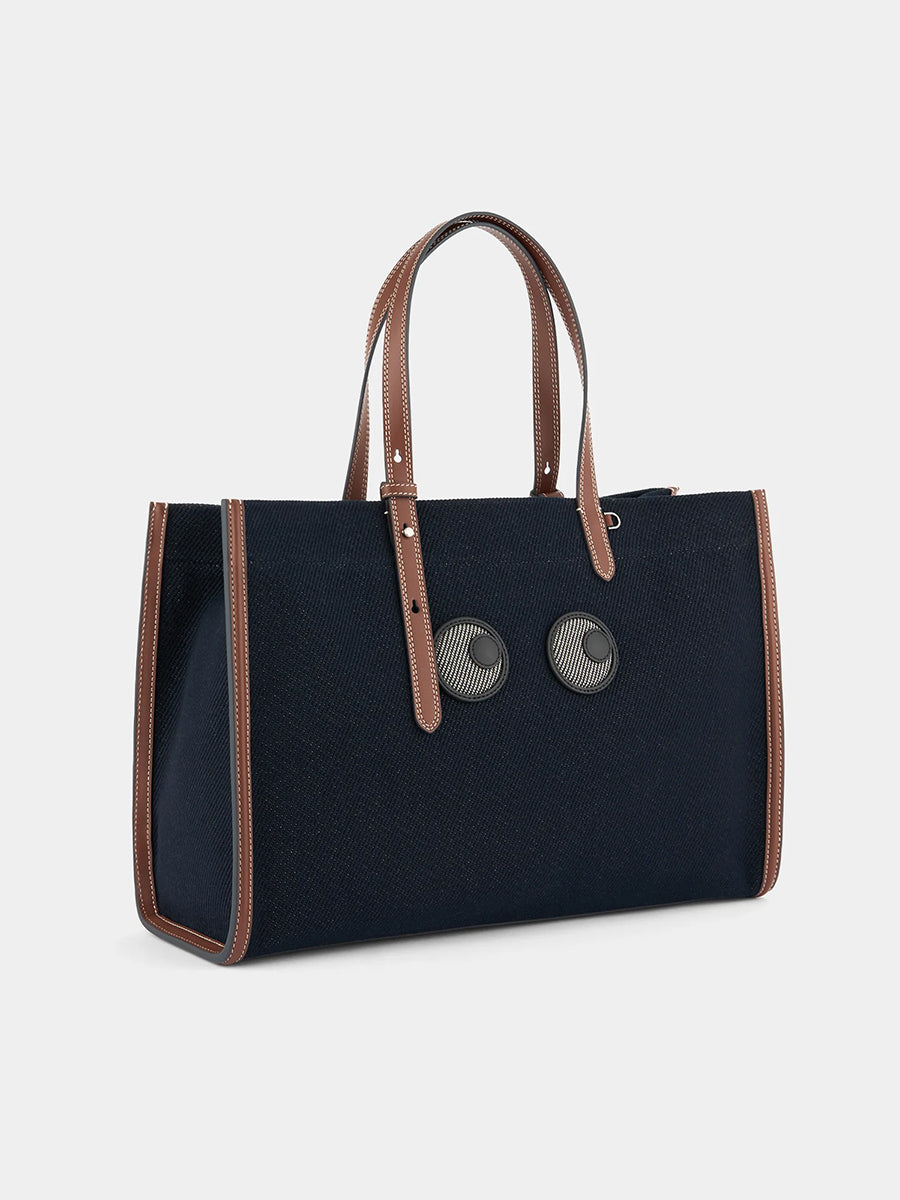 Anya Hindmarch | E/W Tote in Navy Drill