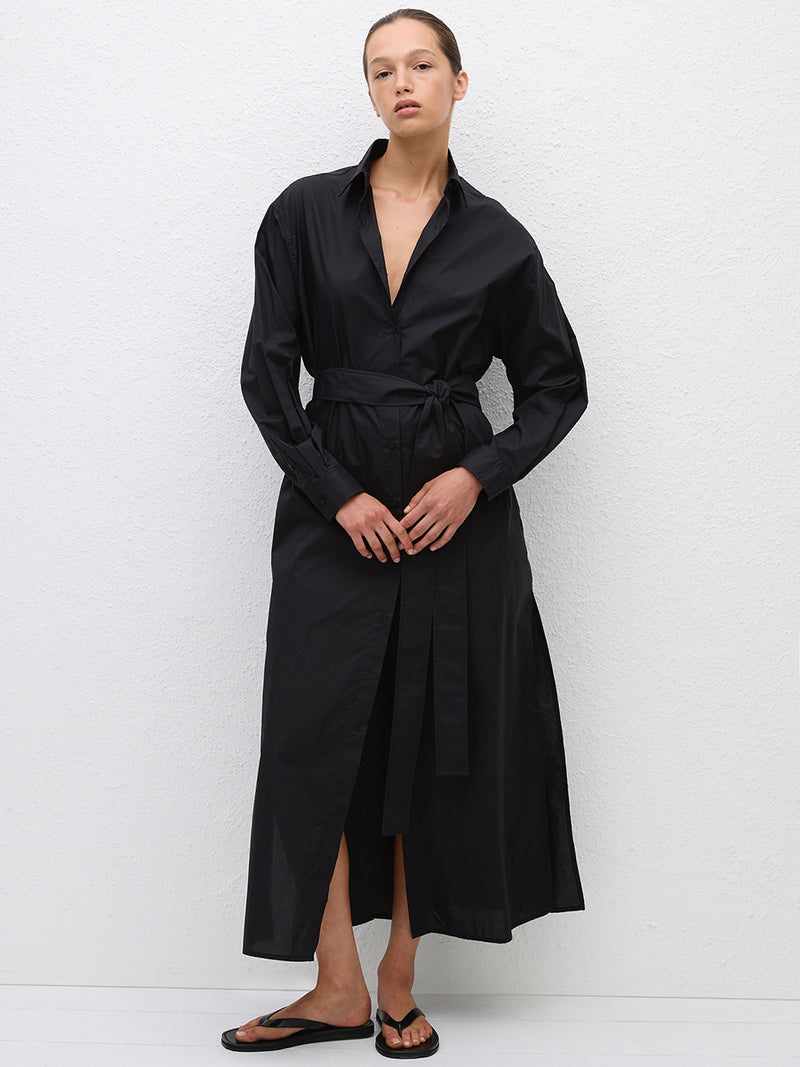 Matteau | Everyday Shirt Dress in Black