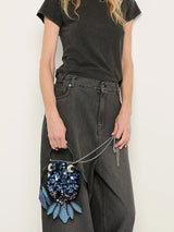 Anya Hindmarch | Fish Sequin Cross Body in Marine