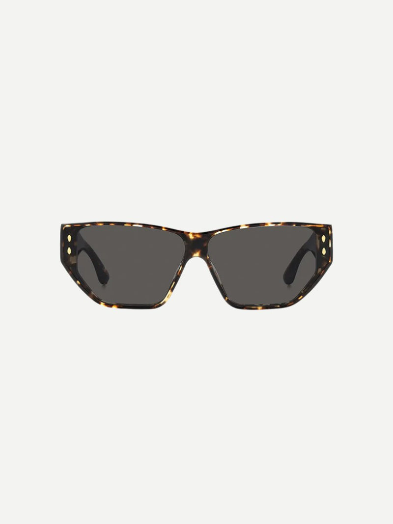 Isabel Marant | Flat Framed Square Sunglasses in Havana