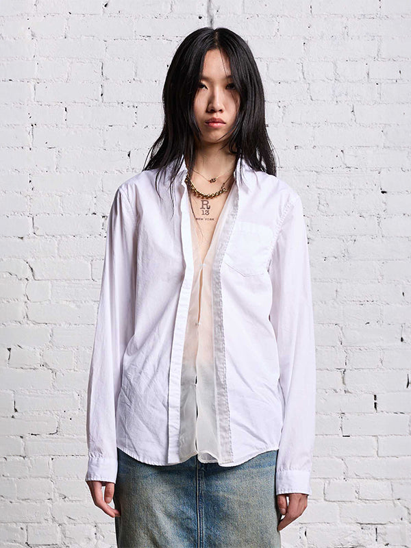 R13 | Foldout Shirt in White