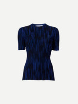 PROENZA SCHOULER WHITE LABEL | Foster Knit Top in Navy/Black