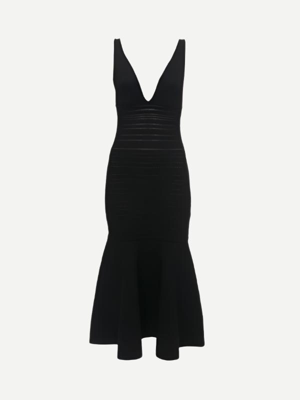 Victoria Beckham | Frame Detail Sleeveless Dress in Black