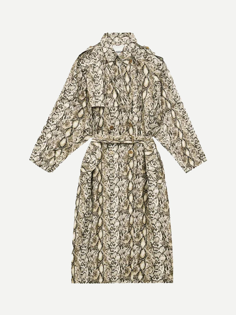 Isabel Marant | Freanne Coat in Natural Python