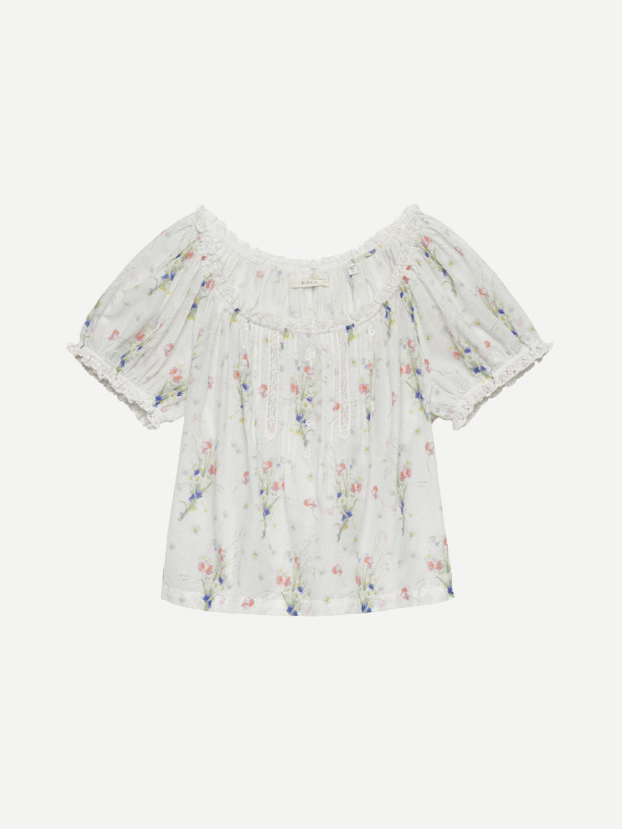 Doen | Frederica Top in Painted Bouquet