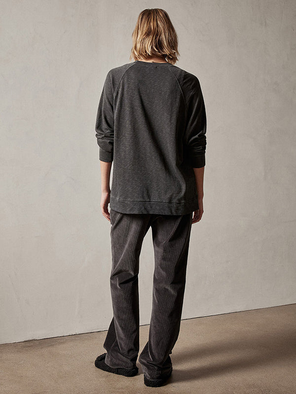 JAMES PERSE | French Terry Relaxed Sweatshirt in Carbon Pigment