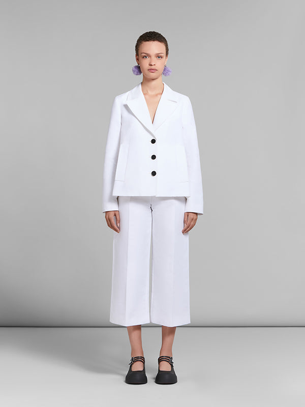 Marni | A-Line Cady Jacket in White