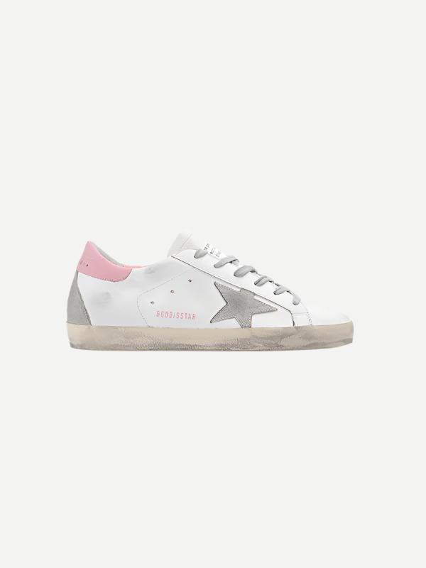 Golden Goose | Super-Star Sneakers in Grey and Pink