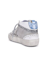 Golden Goose | Mid-Star Silver Net with Glitter Wave