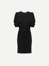 Victoria Beckham | Gathered Waist Mini Dress in Black