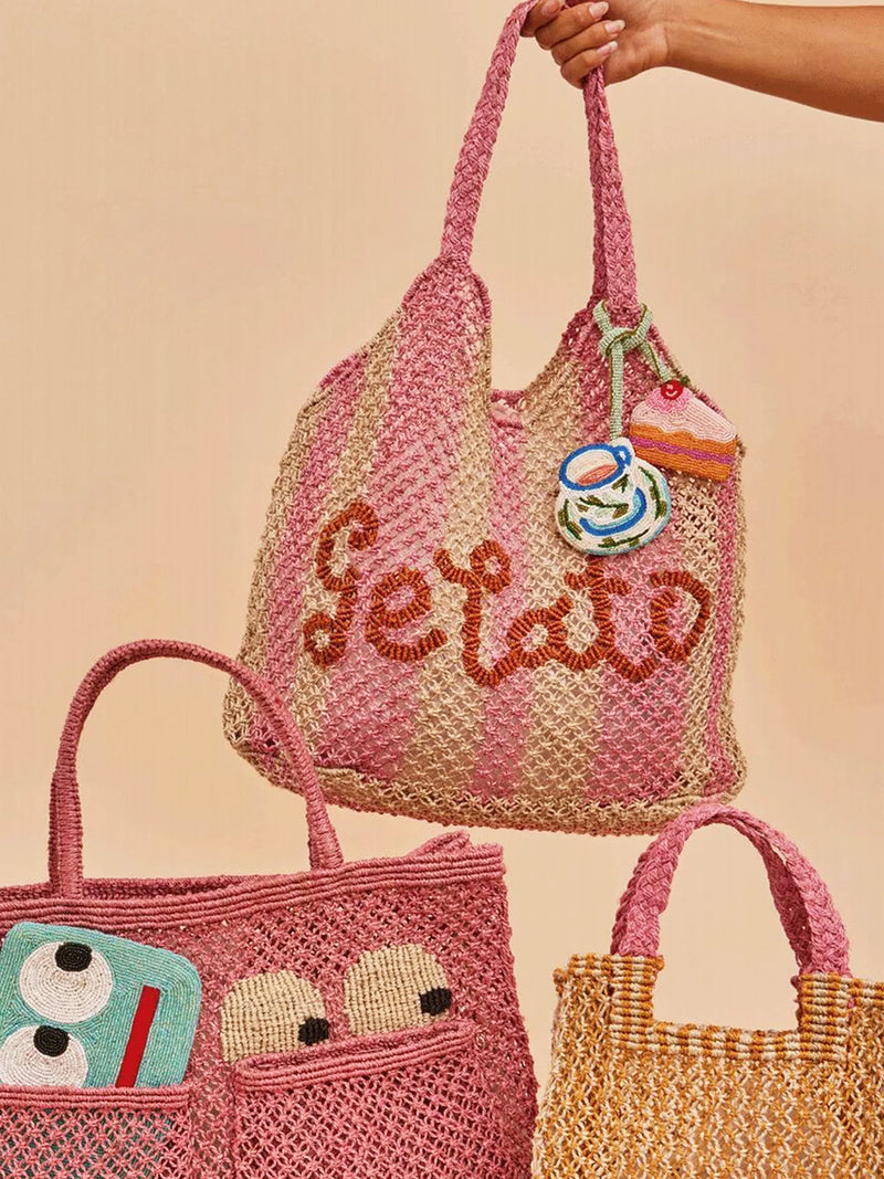 The Jacksons | Gelato Drew Bag in Rose Stripe