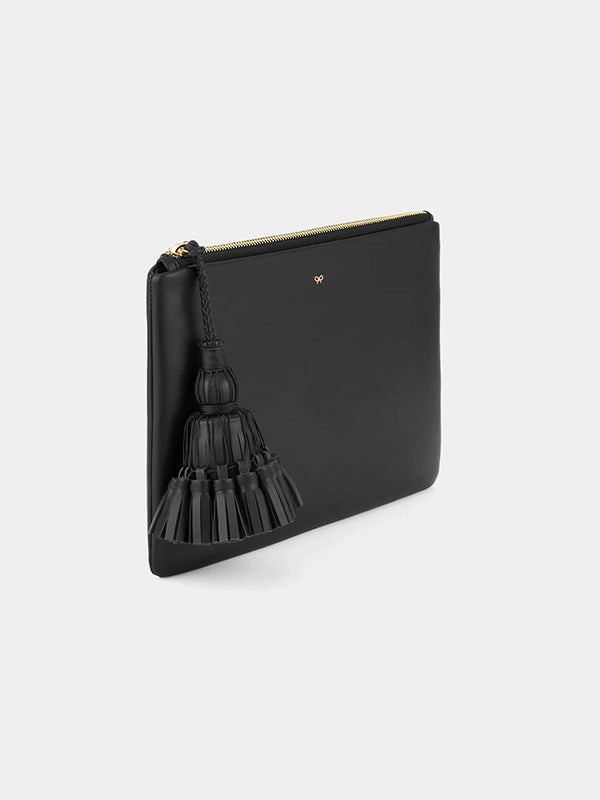 Anya Hindmarch Georgiana Clutch in Black Circus