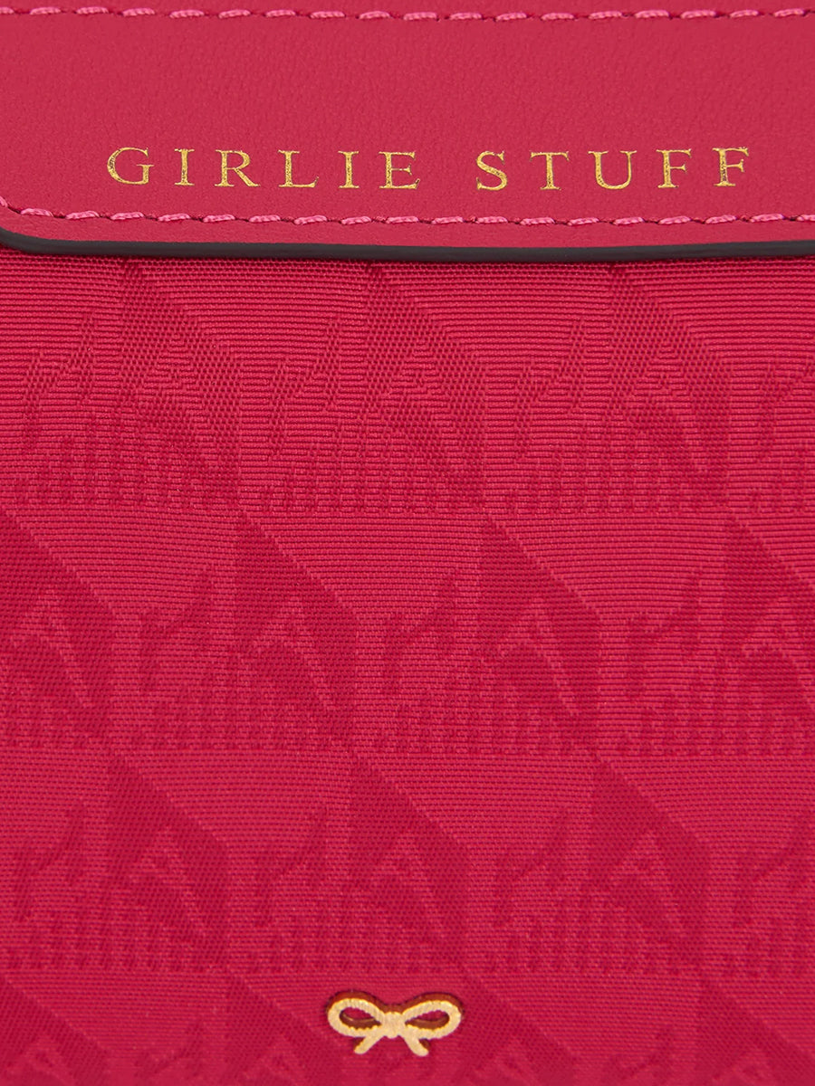 Anya Hindmarch | Girlie Stuff Pouch in AH Logo Magenta