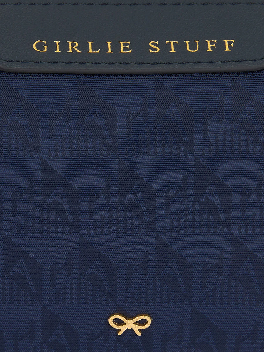 Anya Hindmarch | Girlie Stuff Pouch in AH Logo Marine