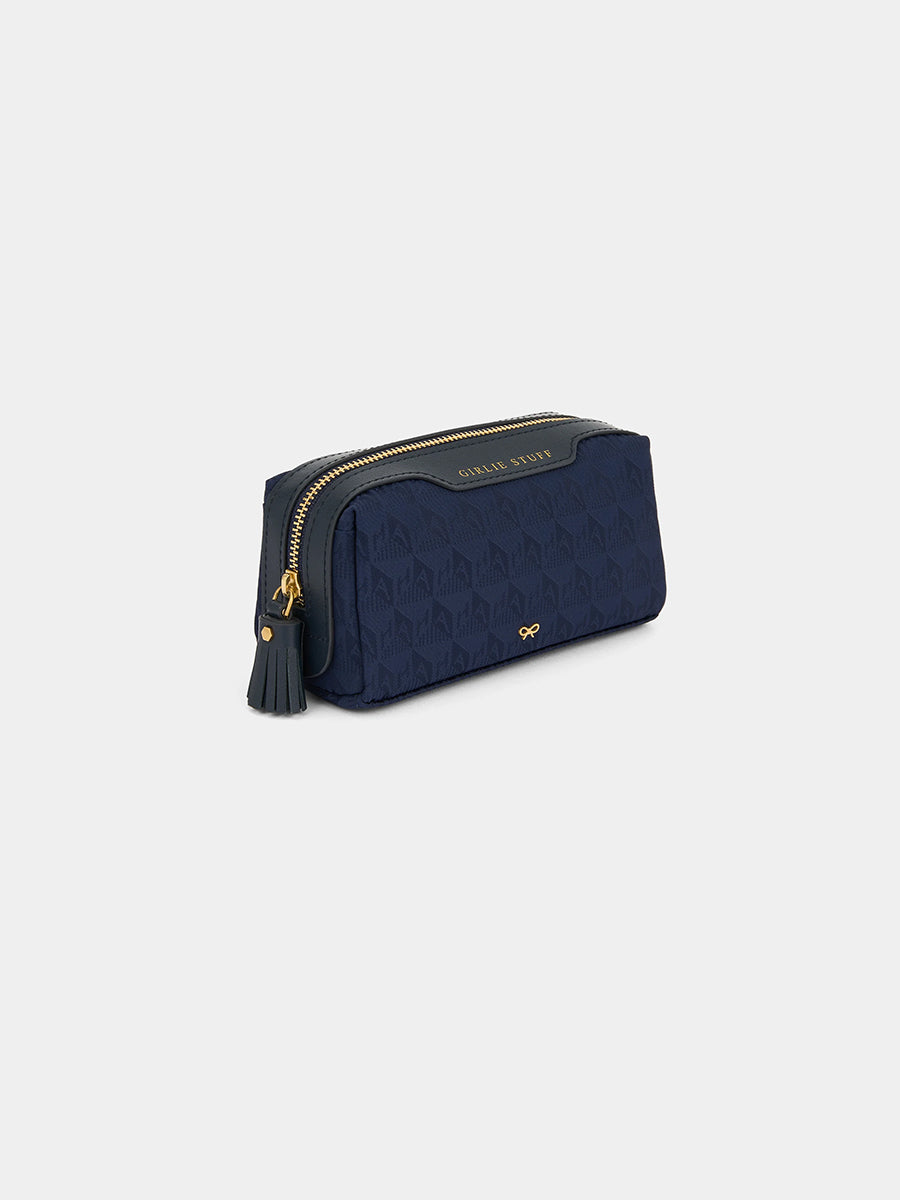 Anya Hindmarch | Girlie Stuff Pouch in AH Logo Marine