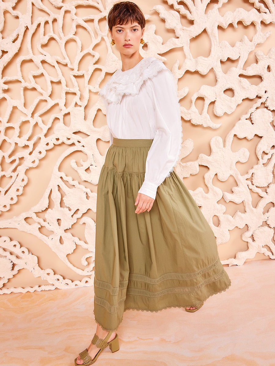 Ulla Johnson | Harlow Skirt in Lichen